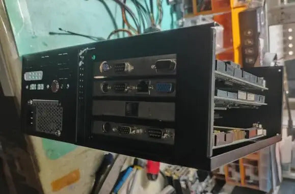 ASK-6104-FB2501 BOX PC IPC 3*ISA Slot Controller Mainboard with Motherboard FB-2501 CF 1U Power Supply PCA-6104 Backplane LPT