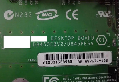 D845GEBV2 100% OK Original IPC Mainboard /D845PESV 845 PGA478 ATX industrial motherboard with CPU RAM VGA 6*PCI IPC Board