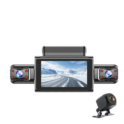 2025Cross-Border4K High-definition Dash Cam wifi Mobile Phone Interconnection Starlight Night Vision Dual Recording Car Mount DVR Four Records