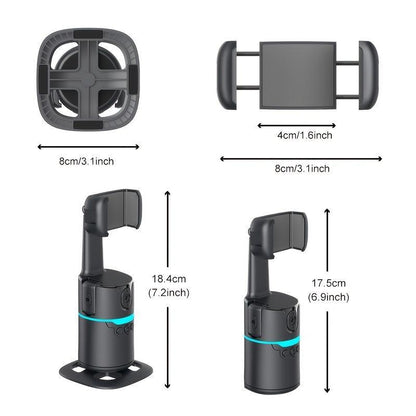 360-Degree Rotatable Smart Selfie Stick, Selfie Stick with Wireless Remote Control, Phone Stabilizer with RGB Light for Video Recording, Phone Accessories