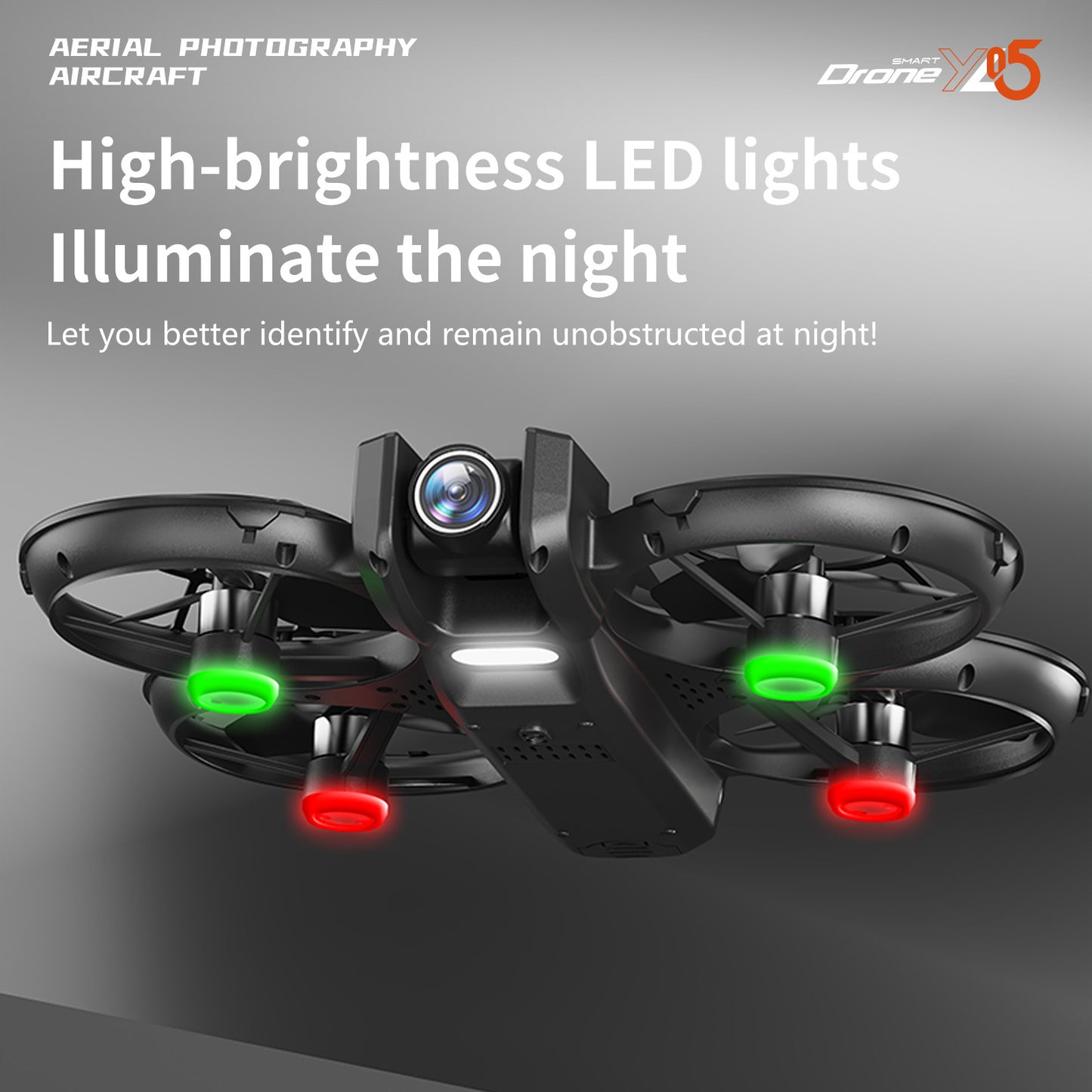 Cross-Border YL05Drone Flying Across Large Screen Without Phone Aerial Photography HD Optical Flow Brushless Toy Airplane