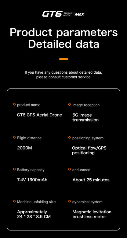 Cross-Border GT6Drone remote control with screen brushless motor HD aerial photography GPS Intelligent Positioning Remote Control Drone