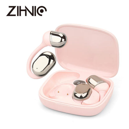 ZIHNIC ZN-S05 Wireless Open-Ear Headphone,V5.4 Earphones ,Fashionable Earbuds,IPX5 Water Proof,Wireless Gaming Headphones,HIFI Sound Quality Music Earbuds for Gaming Travel Sports Built-in Mic,Electronic Audio&Video Product Headset
