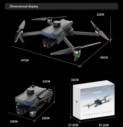 Cross-Border AE30Screen-controlled Three-axis Gimbal Drone HD Aerial Photography Digital Image Transmission GPS Positioning Flight Device Drone