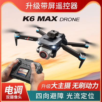 Cross-Border K6 MAX Drone with screen control, optical flow positioning, quadcopter with brushless motor, remote control airplane toy