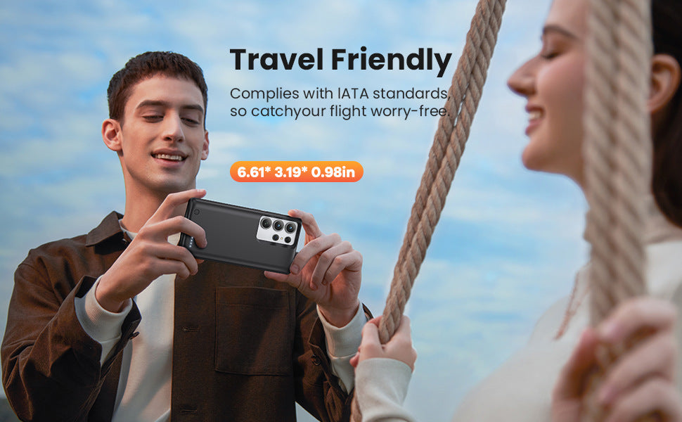 Applicable to Samsung S25/24/S23/S22ultra Back Clip Battery Power Bank Soft Gel Cross-Border Amazon Sale