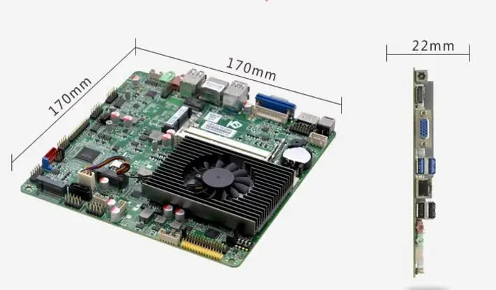 i5-6300u i7-6500u Mini-ITX Motherboard Core CPU IPC SBC Embedded Fanless Ultra-thin Mainboard with COM LPT PS/2 DC12V DDR3L LVDS