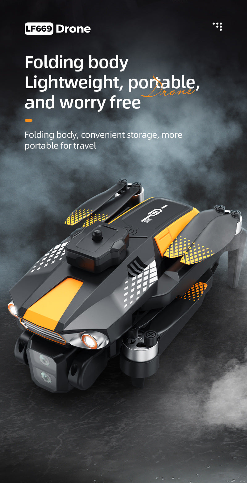 Cross-Border LF669Drone remote control with screen brushless motor HD aerial photography GPS Intelligent Positioning Remote Control Drone