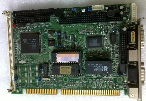 ROCKY-318 100% OK Original IPC Board ISA Slot Industrial motherboard Half-Size CPU Card PICMG10 With CPU RAM