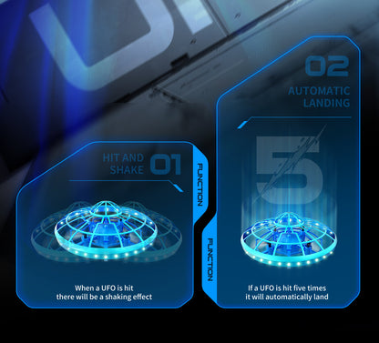 Cross-Border XS4Colorful Induction Quadcopter Children's Toy UFO Mini Drone Levitation Rotating UFO