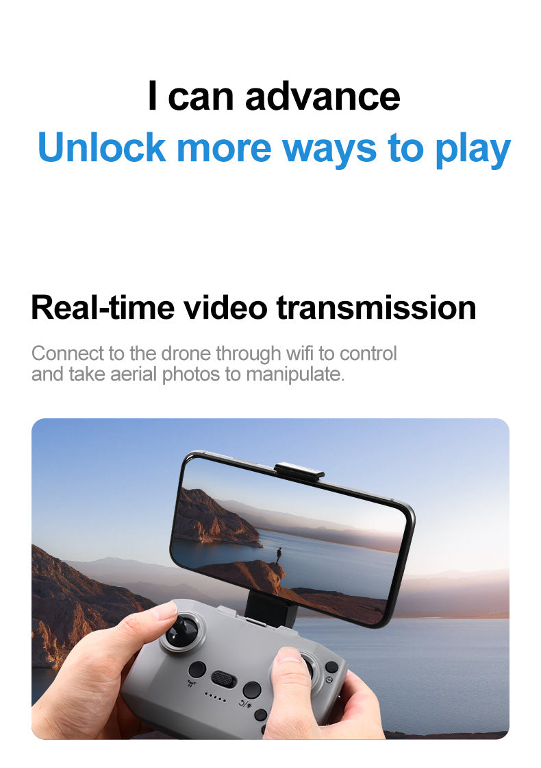 Cross-Border GT3Drone Export Aerial Photography HD Remote Control Aircraft Dual Camera Altitude Hold Aerial Photography Drone RC Model