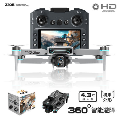 Cross-Border Z105Drone remote control with screen HD aerial photography brushless motor obstacle avoidance quadcopter toy airplane