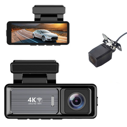 Driving Recorder4K Ultra HD Night Vision2025New wireless car-mounted dual-camera front and rear360Panoramic View