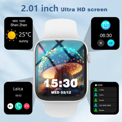 Hot Sale 2.01-inch HD Touchscreen Smartwatch - Wireless Calling, Photo Capture, Music Control | Android/iOS Compatible, Unisex Style, Custom Watch Face, Alarm & Call/SMS Alerts