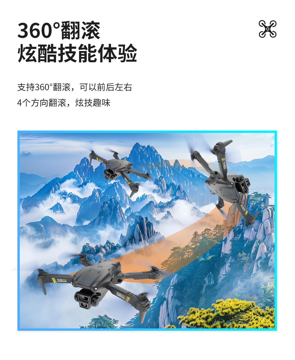 Cross-Border K13MAX Foldable Drone HD Dual Camera Aerial Photography Altitude Hold Quadcopter Remote Control Aircraft Drone