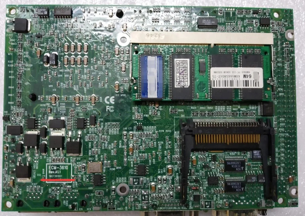 ECM-3610 REV.A1 .1 Very Nice Original 3.5 inch IPC Motherboard Industrial Mainboard SBC PC/104 PC104  dual ethernet with CPU RAM
