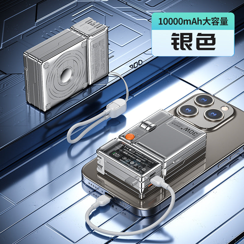 AC Plug Charger30W Super fast charging portable power bank with stand cross-border magnetic charger