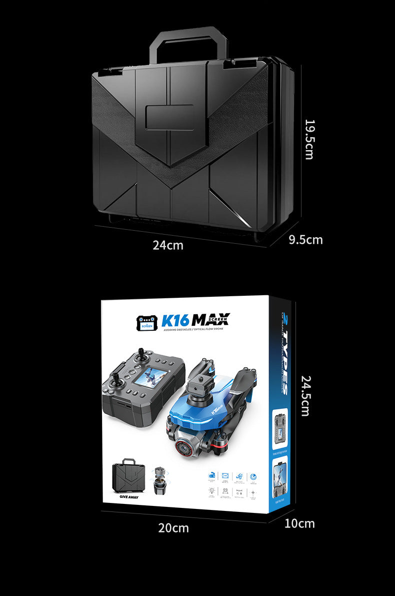 Cross-Border K16Drone remote control with screen brushless long battery life remote aircraft with obstacle avoidance High-Definition Aerial Drone