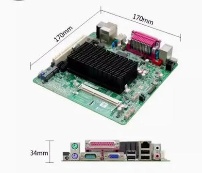 D425 Mini-ITX Motherboard New Original ATOM Intel CPU IPC SBC Embedded Mainboard with 2*COM 1*LAN LPT PS/2 For POS ATX power