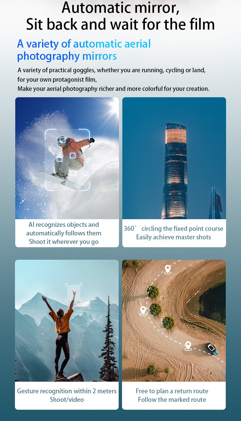 Cross-Border AE30Screen-controlled Three-axis Gimbal Drone HD Aerial Photography Digital Image Transmission GPS Positioning Flight Device Drone