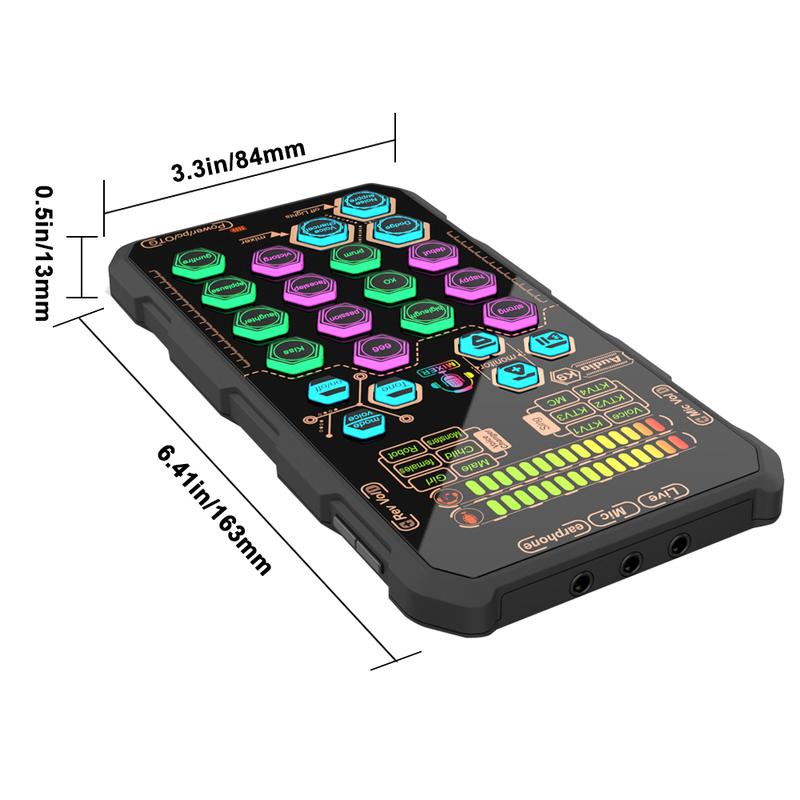 Hosabely SK9 Small Handheld Sound Card Set