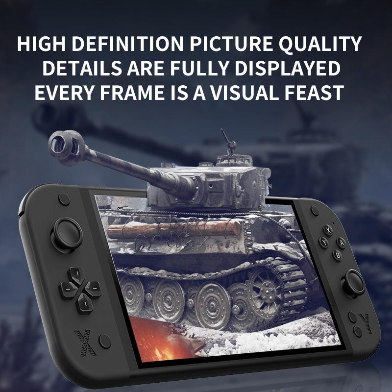 New G90 Handheld Game Console with 7 Inch IPS Screen, 4000mah Battery, Retro Gaming Device and Directional Buttons, Rechargeable Game Console