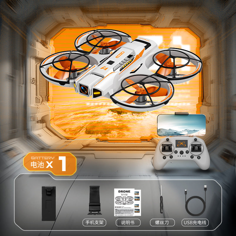 Cross-Border A21Drone Brushless Motor Mecha Style Aircraft Optical Flow Positioning Aerial Photography Full Protection Remote Control Airplane