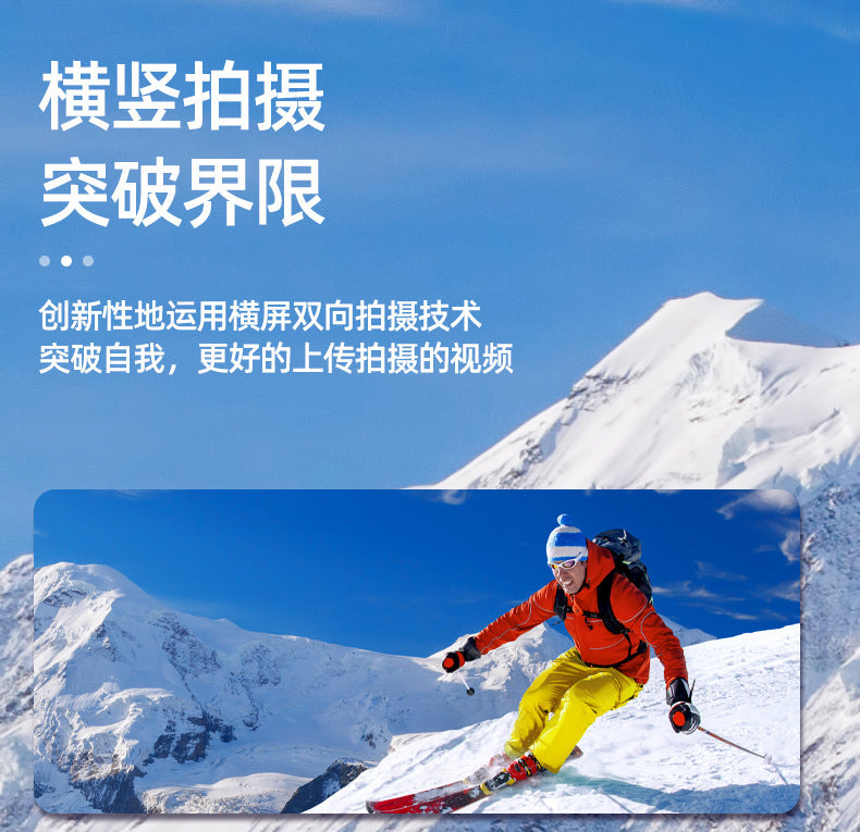 Cross-Border4k Action Camera HD Dual Screen wifi Outdoor sports wireless shooting head-mounted cycling camera factory