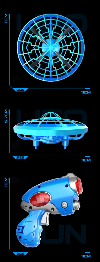 Cross-Border XS4Colorful Induction Quadcopter Children's Toy UFO Mini Drone Levitation Rotating UFO