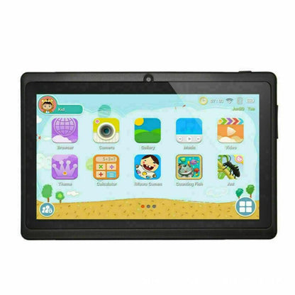 T702 Android 7-inch Kids Tablet with Protective Case Early Education Smart Device Drawing Learning Love Doll