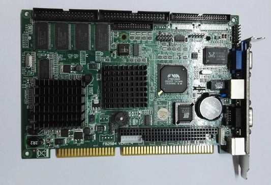 FB2504 100% OK Original IPC Board ISA Slot Industrial Mmotherboard Half-Size CPU Card PICMG1.0 Mainboard with CPU RAM