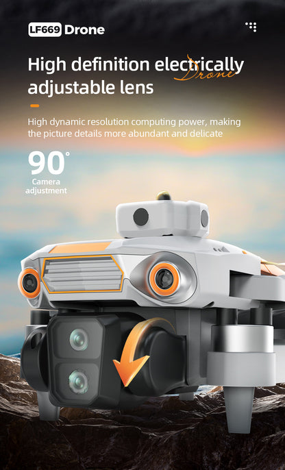 Cross-Border LF669Drone remote control with screen brushless motor HD aerial photography GPS Intelligent Positioning Remote Control Drone