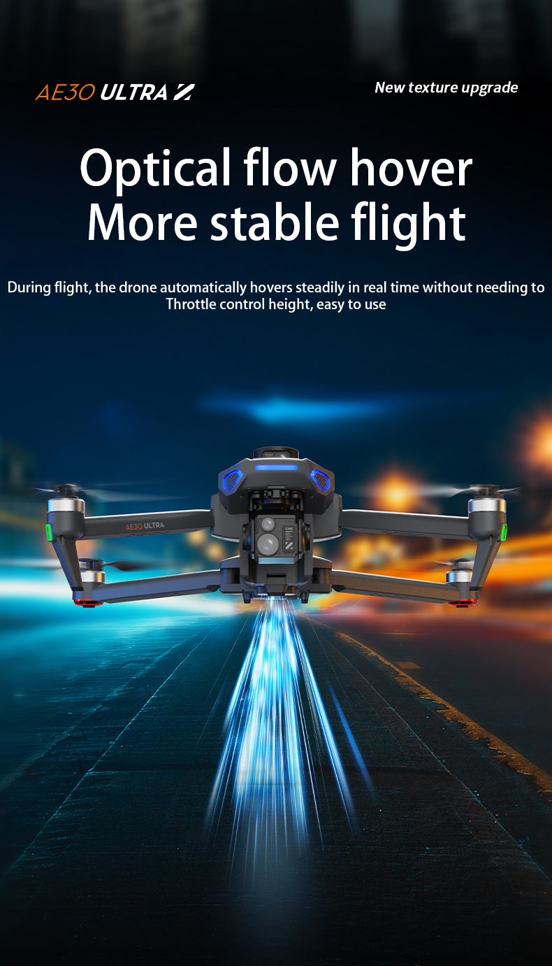 Cross-Border AE30Screen-controlled Three-axis Gimbal Drone HD Aerial Photography Digital Image Transmission GPS Positioning Flight Device Drone