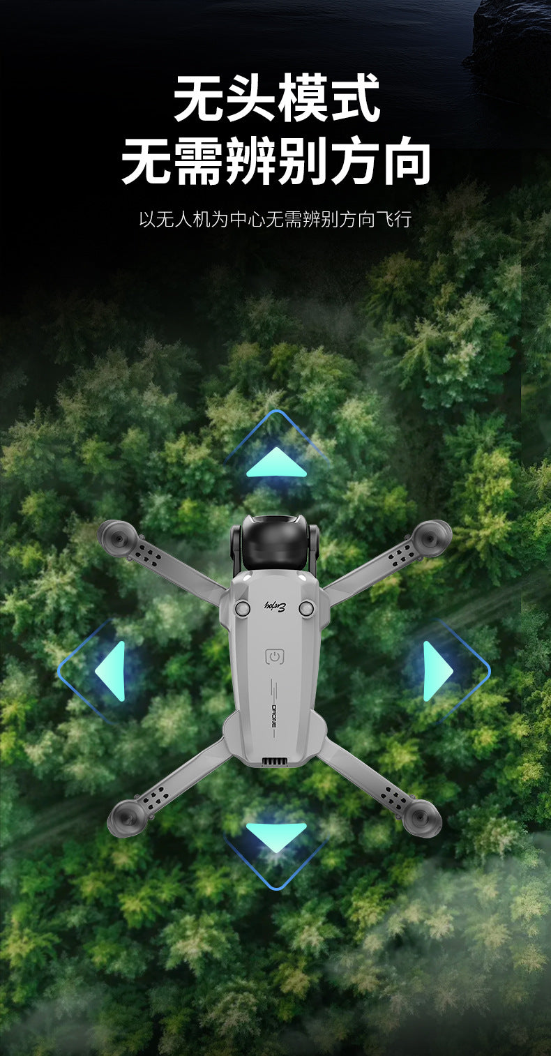 Cross-border Drone E4Foldable HD Aerial Photography Quadcopter VR Glasses Image Transmission Remote Control Airplane drone