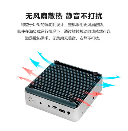 12th Gen N100 Mini Host Low Power Consumption Micro Dual Network Industrial Control Computer J6426 Industrial Small Host