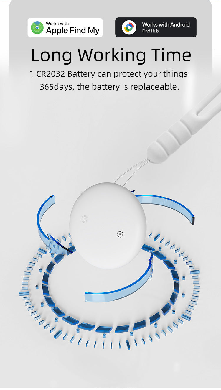 Compatible with Apple and Android Dual System Locator Findmy Google Android Pet Car Anti-Lost Device