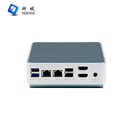 12th Gen N100 Mini Host Low Power Consumption Micro Dual Network Industrial Control Computer J6426 Industrial Small Host
