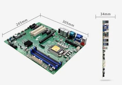 Z270 Z370 Motherboard ATX SBC 6/7/8/9th Core i3/i5/i7/i9 LGA1151 Desktop CPU IPC Industrial Mainboard with 6*COM 2*LAN DDR4 LPT
