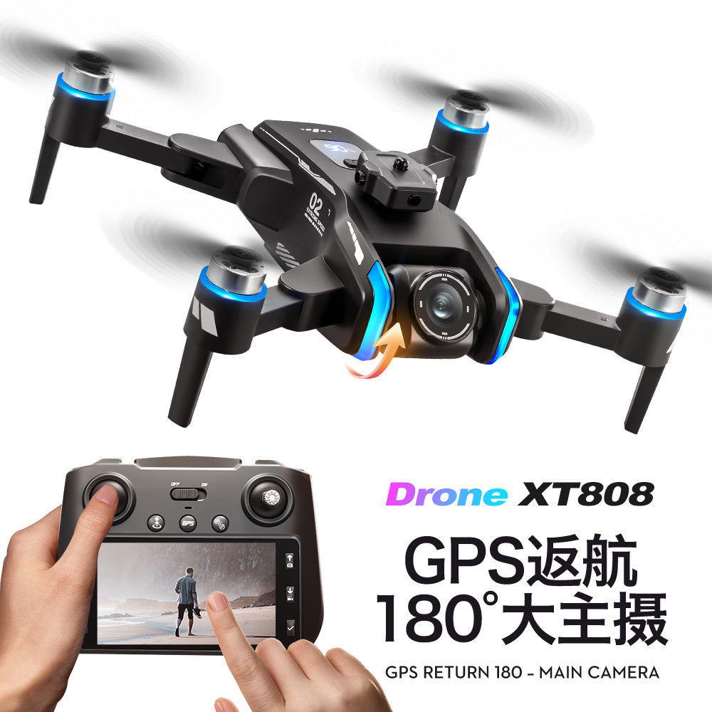 Cross-Border XT808Drone remote control with screen brushless motor HD aerial photography GPS Intelligent Positioning Remote Control Drone