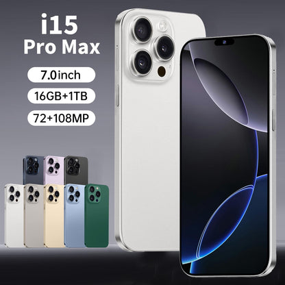 i15ProMax Smartphone 7.0inch HD Large Screen Android 16+1T Direct from Manufacturer (Hot Selling Model)