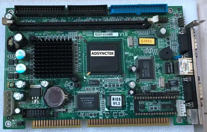 ROCKY-512-64MB-SZSG-JJB 100%OK Original IPC Board  ISA Slot Industrial motherboard Half-Size CPU Card PICMG1.0 with CPU RAM