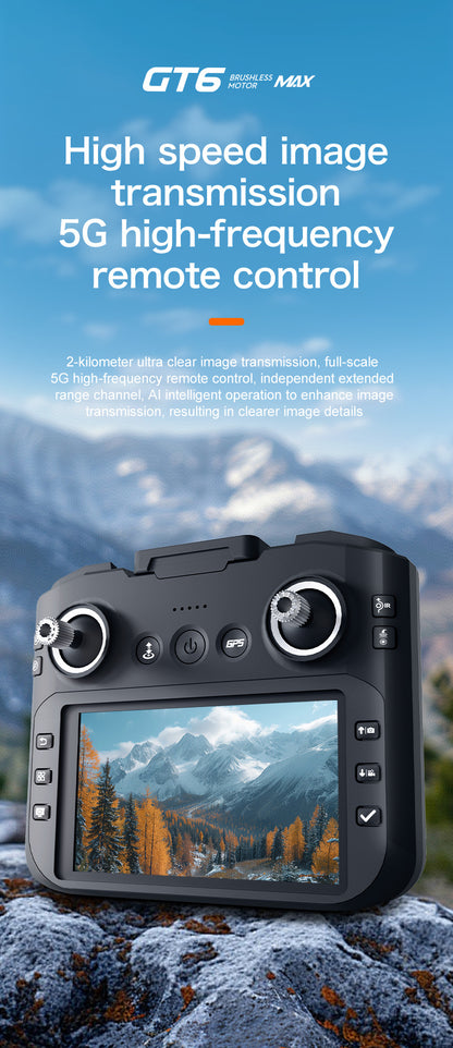 Cross-Border GT6Drone remote control with screen brushless motor HD aerial photography GPS Intelligent Positioning Remote Control Drone