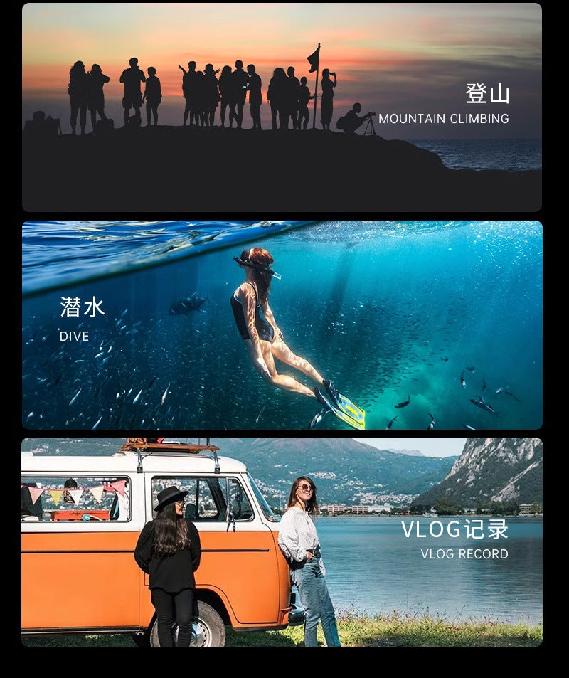 Cross-Border5k Sports Camera Anti-Shake Waterproof HD Wireless Shooting Outdoor Sports Recorder Cycling Camera