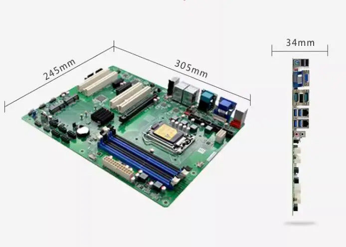 H87 Motherboard ATX SBC 4th Core i3/i5/i7 LGA1150 Desktop CPU IPC Industrial Mainboard with 6*COM 2*LAN DDR3 LPT VGA PS/2 4*PCI