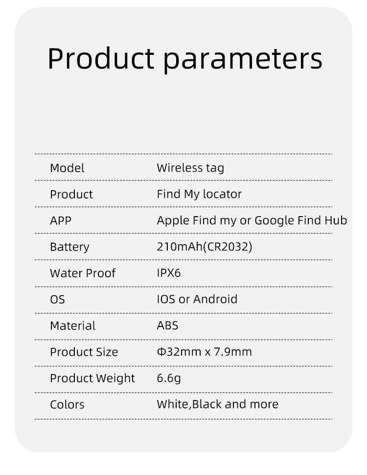 Compatible with Apple and Android Dual System Locator Findmy Google Android Pet Car Anti-Lost Device