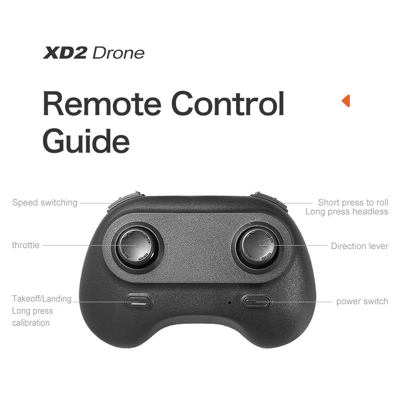 Cross-Border XD2Mini Drone, Shockproof and Impact Resistant2.4G Four-Axis Aircraft360°Rotating and Rolling Remote Control Toy