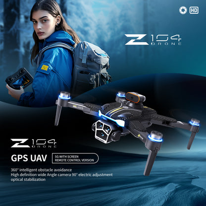 Cross-Border Z104Drone remote control with screen brushless motor HD aerial photography GPS Intelligent Positioning Remote Control Drone