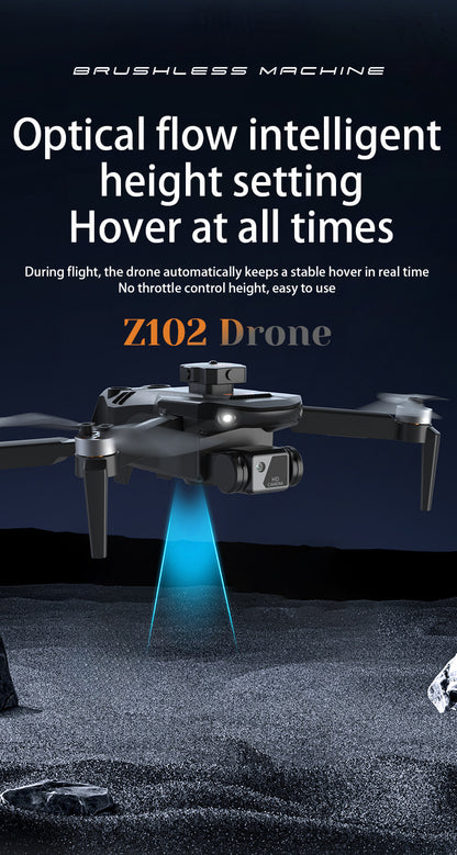 Cross-Border Z102Drone HD Aerial Photography Quadcopter Intelligent Obstacle Avoidance Brushless Motor Remote Control Aircraft Toy