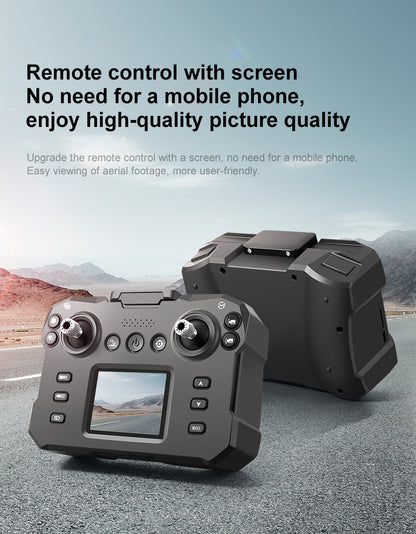 Cross-Border K12MAX Drone with screen control, optical flow positioning, quadcopter with brushless motor, remote control airplane toy