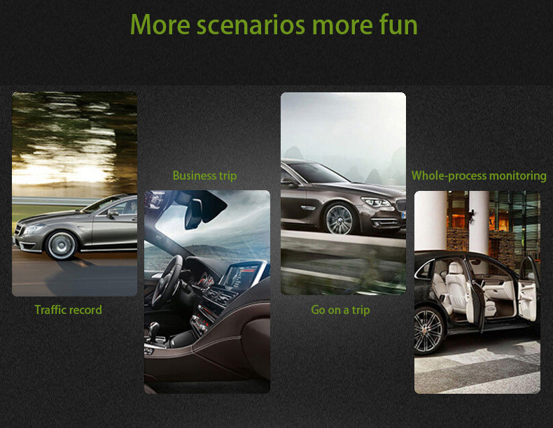 Cross-border HD Dash Cam wifi Mobile Phone Interconnection Starlight Night Vision Dual Lens Car Mount DVR Driving Record